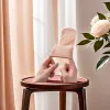 Velvet lace jacquard thin flesh-colored mid-calf short silk socks for women, loose-fitting silk socks, comfortable and breathable silk socks Item Picture